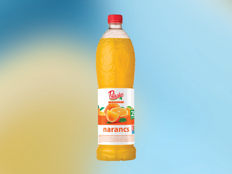 Pölöskei gyümölcsszirup narancs ízű